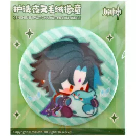 Значок Chibi Character Cloth Badge Vigiliant Yaksha Xiao